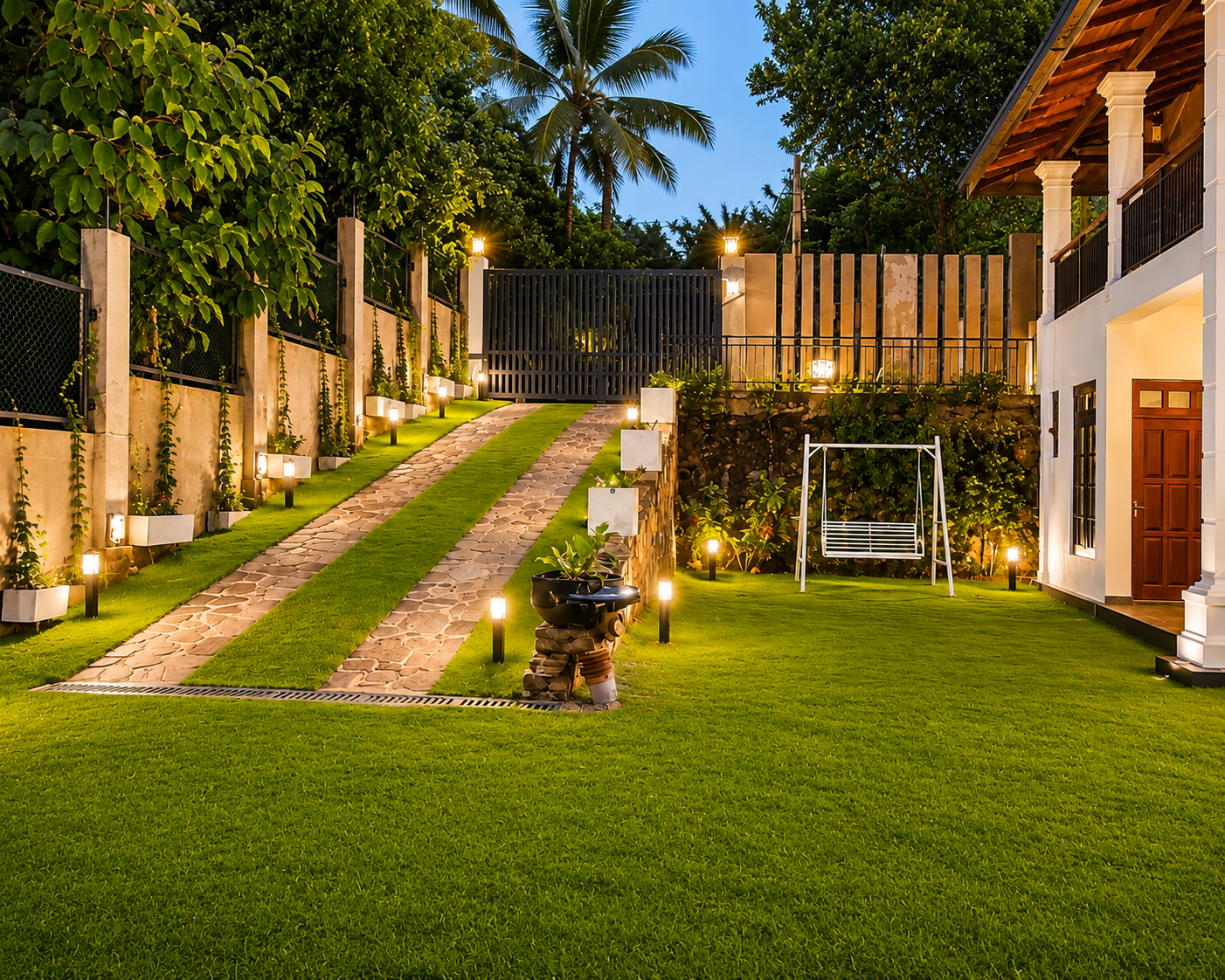 Emerald Edge Villa evening ambience